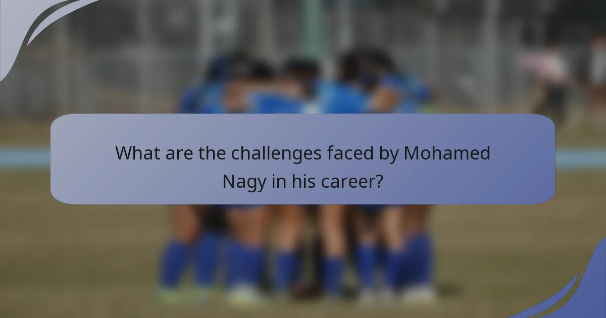 What are the challenges faced by Mohamed Nagy in his career?