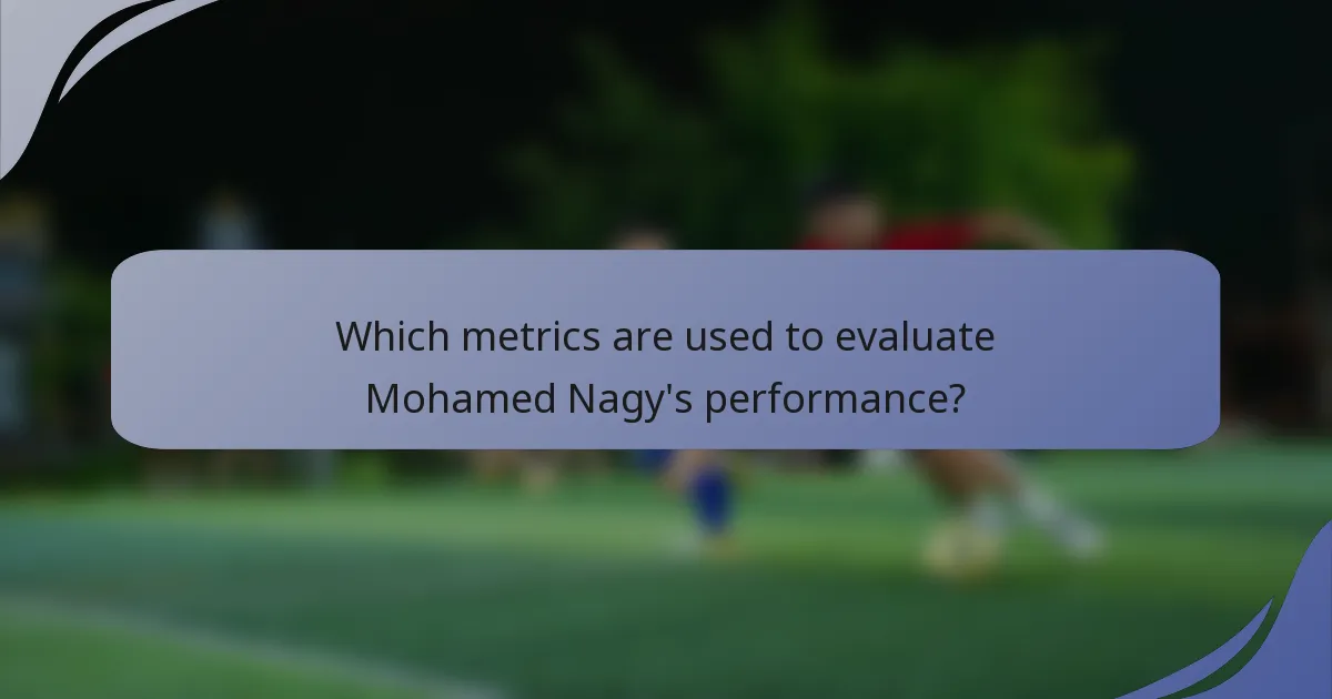Which metrics are used to evaluate Mohamed Nagy's performance?